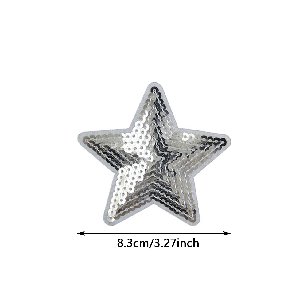  SEWACC 10pc Sequin Decorative Patch Sequin Embroidered Badge  DIY Sew on Patches Sewing Star Applique Colored Embroidery Patches for  Sequin Pentagram Patch Decor for Home Adhesive Repair : Arts, Crafts 