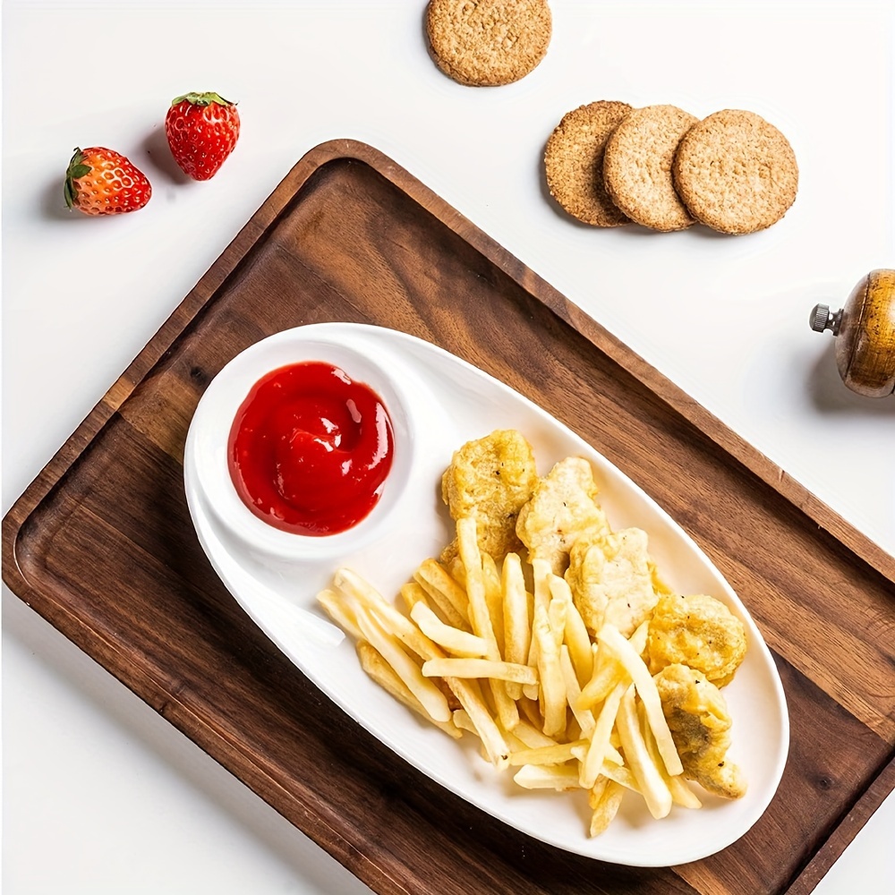 4pcs Juego Bandejas Servicio Irrompibles Plato Papas Fritas - Temu