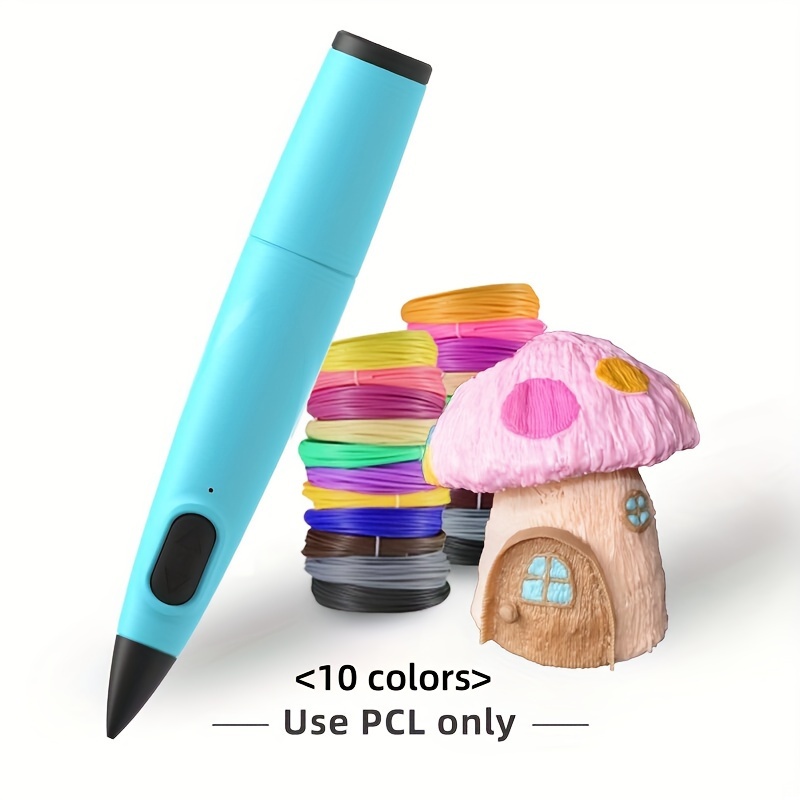 Stylo 3D intelligent avec écran LED, stylo d'impression 3D avec charge USB,  recharges de filament pla 30 couleurs
