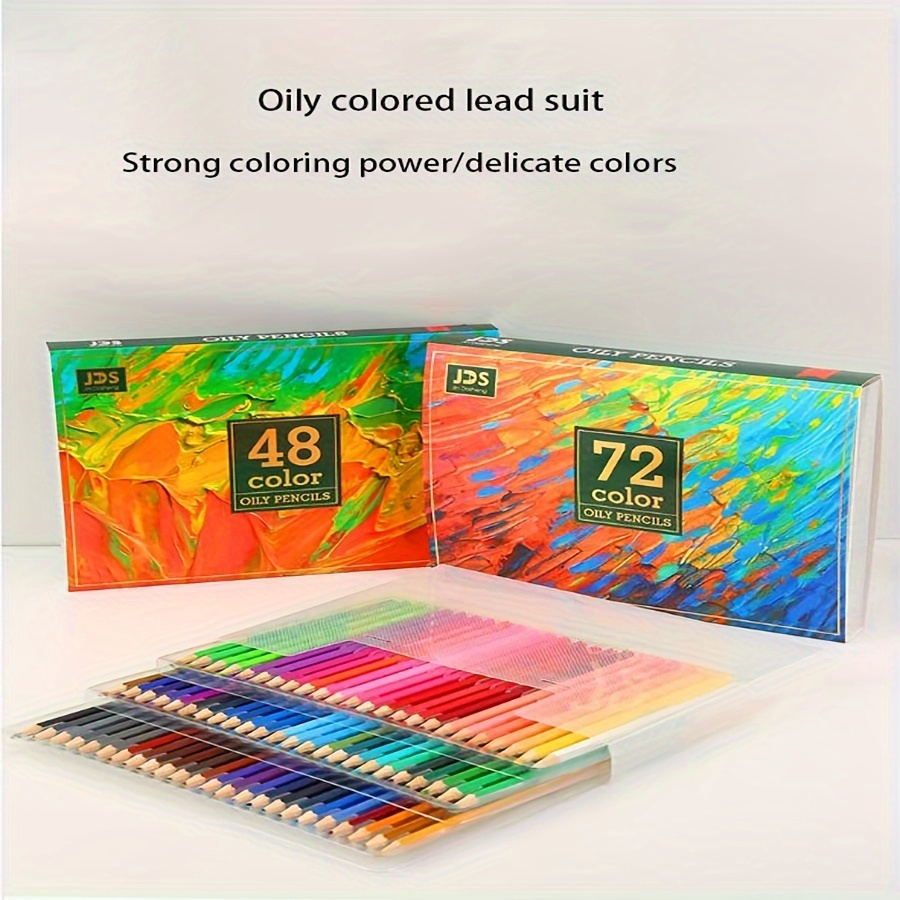 Superior 48 Colored Pencils Set Oil Color Pencils For Artists In Metal  Case, Professional Art Supplies Coloring Pencils For Drawing Sketching