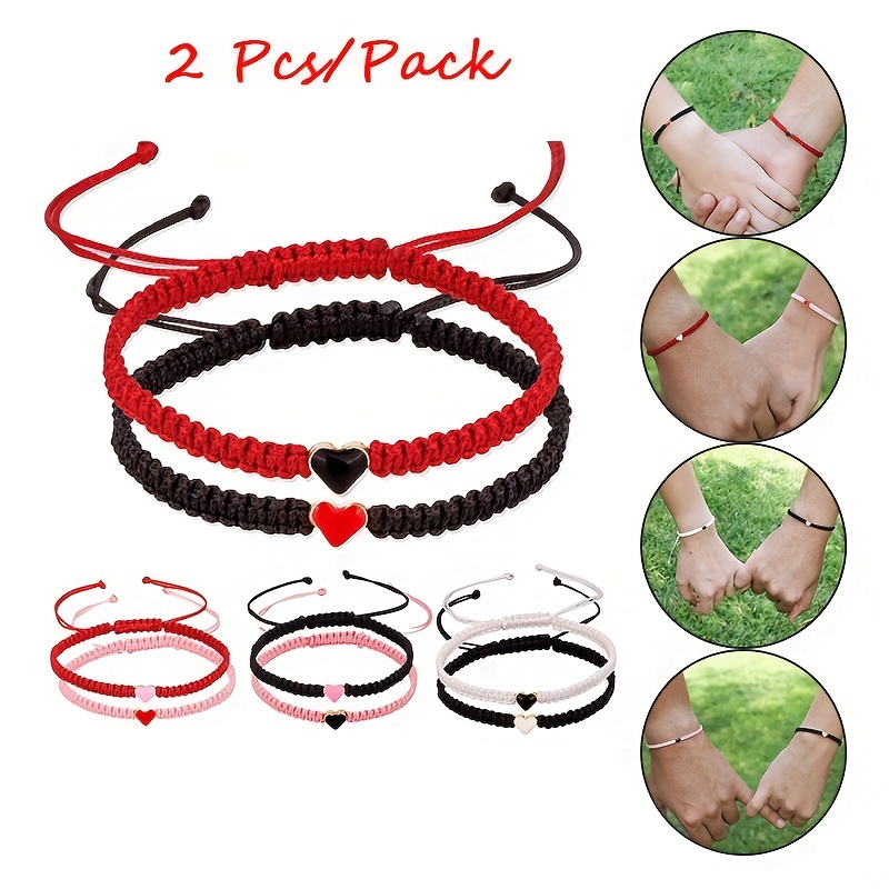 Pack de 5 pulseras de hilo encerado, pulseras hilos múltiples resistentes  al agua, pulseras apilables multicolor, pulseras para adolescentes -   México