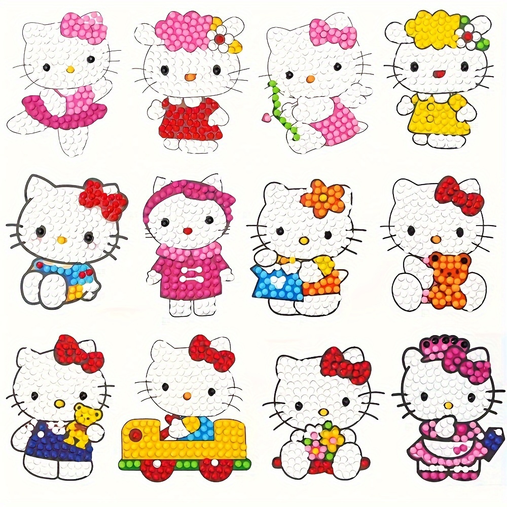 Hello Kitty Transparent Sticker - Temu