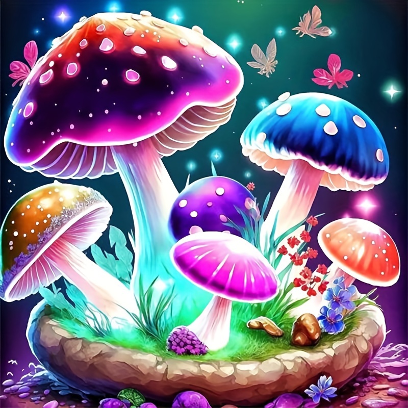 Collection D'Art On the Mushroom Diamond Painting