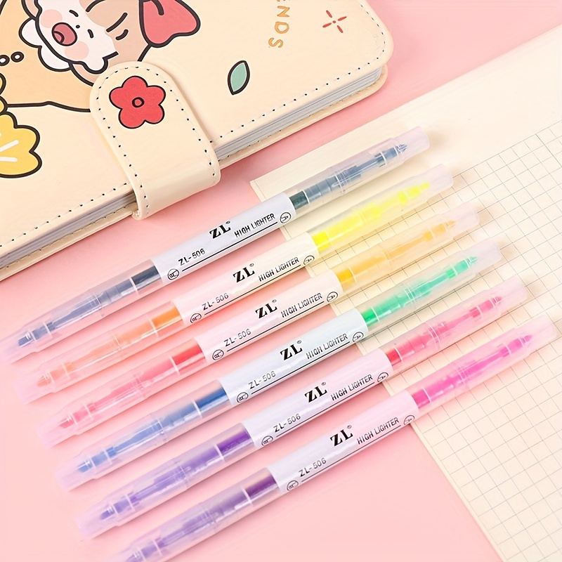 8 Piece Curve Pen Set Dual Tip Linear Color Pens For Diary Paper Companion  Gel Pens 8 Colors Shape Gel Pens - AliExpress