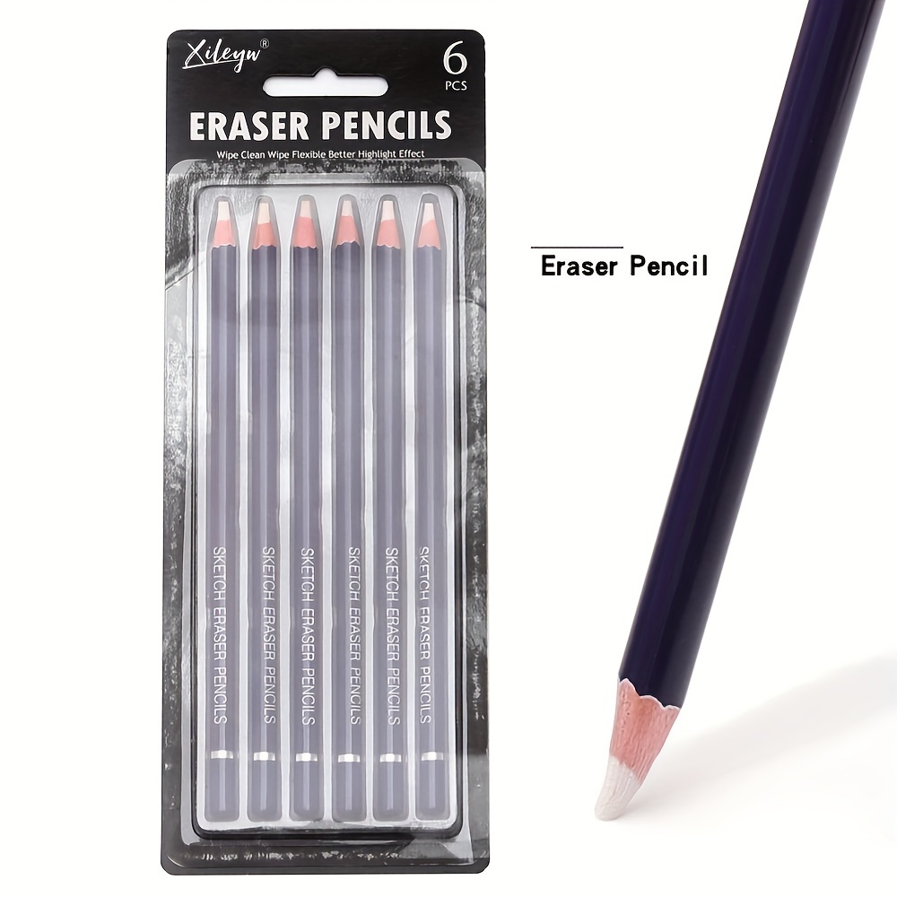 Art Eraser Pen shaped Eraser Solid Wood Sharpenable Ultra - Temu