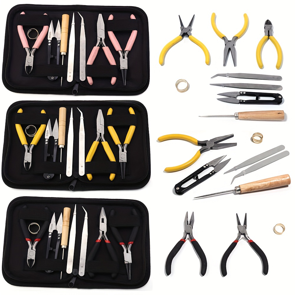 PAXCOO Jewelry Making Supplies Kit - Jewelry Repair Tool with Accessories  Jewelry Pliers Jewelry Findings and Beading Wires for Adults and Beginners