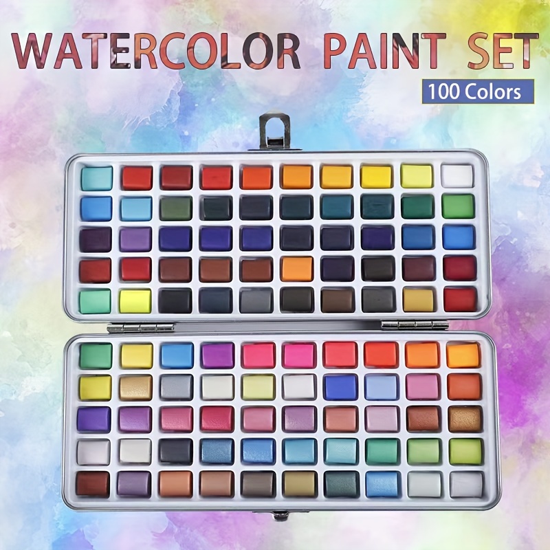 Metallic Watercolor Cake Set Pearl Paint 36 Vibrant Colors 1 - Temu