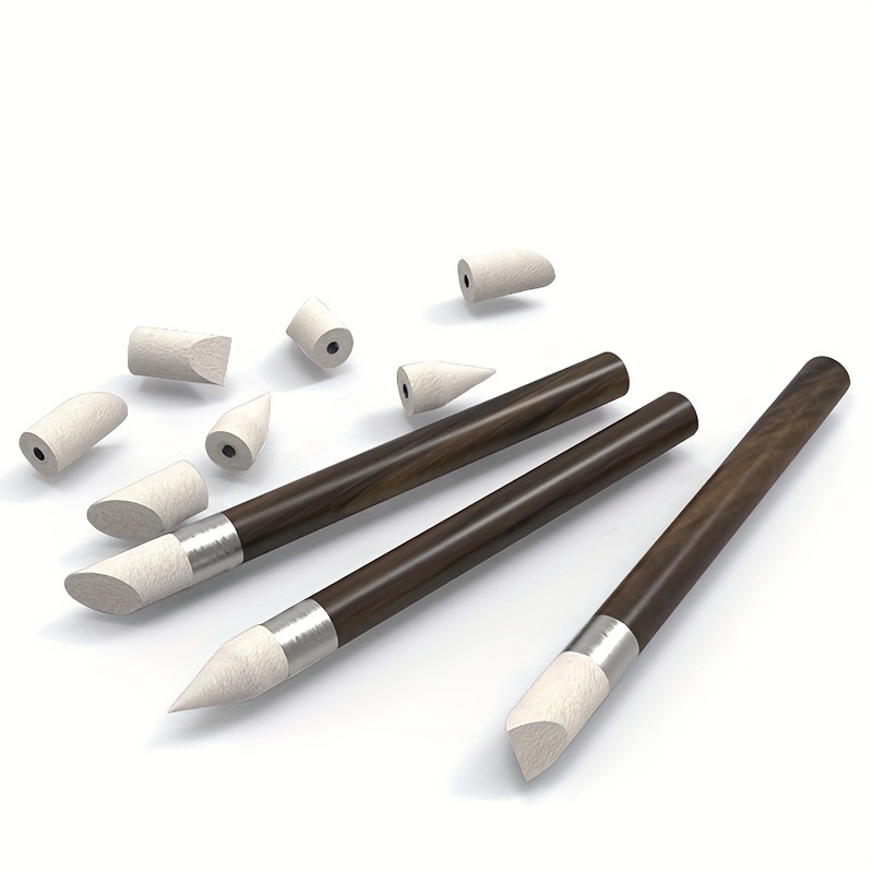 Eraser Pencils Set for Artists, Wooden Sketch Eraser Pen for Charcoal  Drawings, Professional Highlight Painting Eraser for Sketching, Revise  Erasing