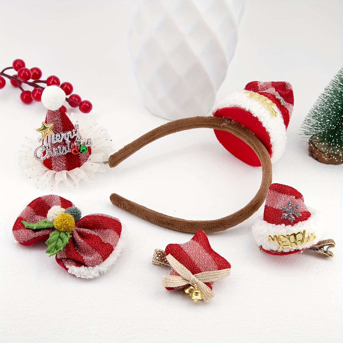 Cute Christmas Hair Clips Decorative Hair Accessories - Temu