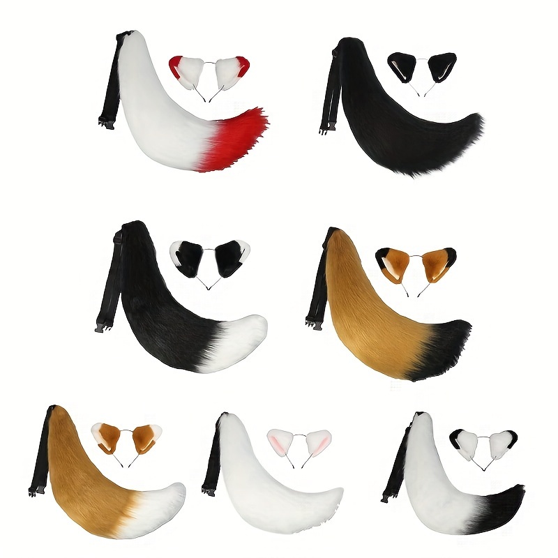 Maschere Volpe Pelose Mezza Maschera Occhi Maschera Cosplay - Temu