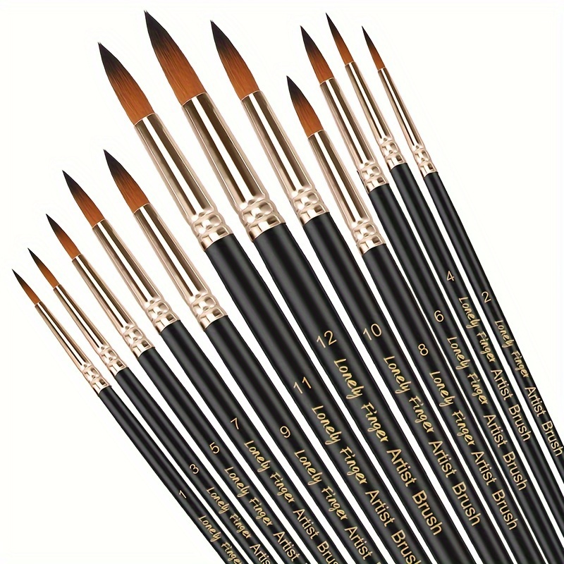 5 Pcs 1 Inch Mop Paint Brushes Mop Acrylic Brush Large Watercolor Brush Oil  Acrylic Painting Oval Craft Mop Paint Brushes for Art Beginner Artist  Painting Supplies 
