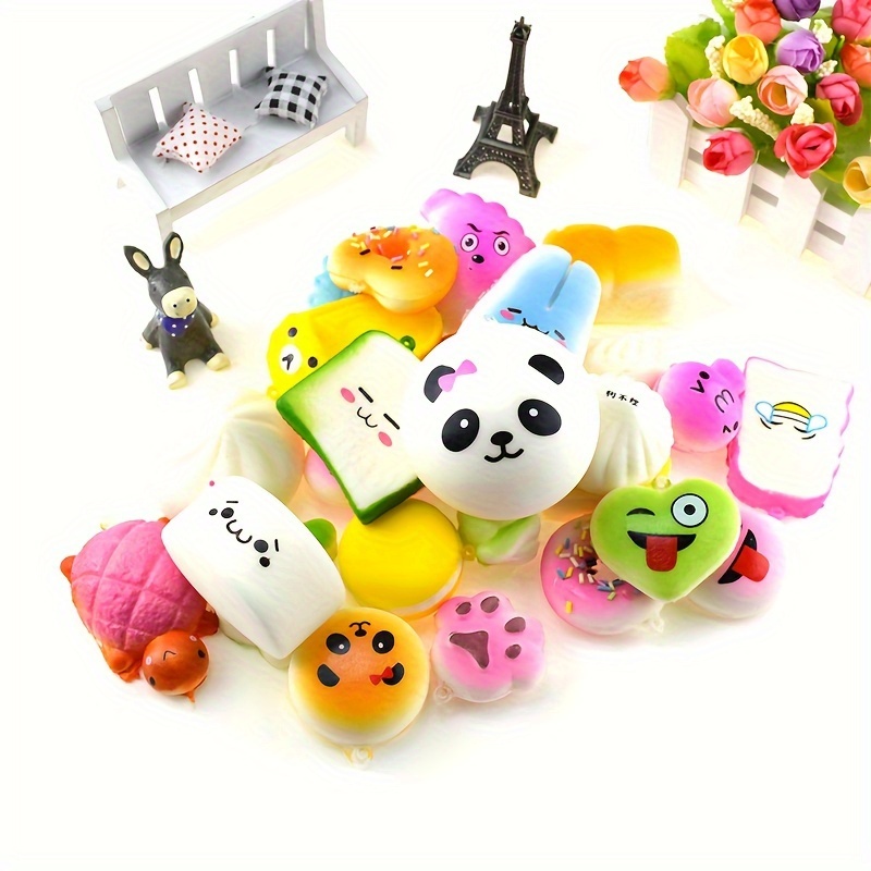Fashion Lovely Stretch Squeeze Toy Soft Press Squishy Doll Toy Interesting  Gifts Simulation Squishy Fruit Animal Deer Panda Slow Rising Anti Stress  Toys Gifts 1pcs