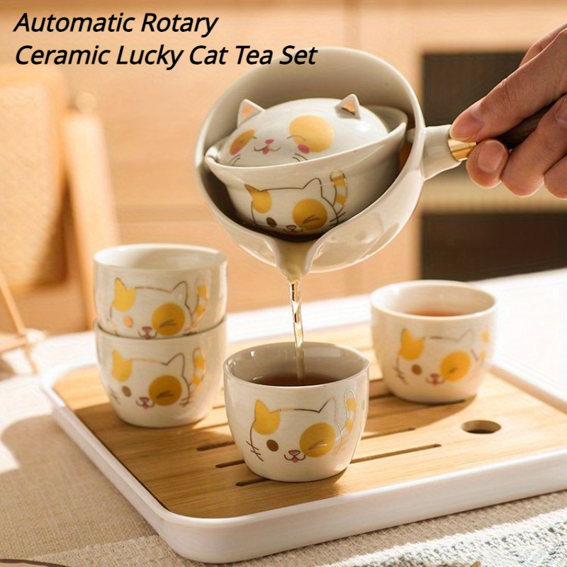 7Pcs Tea Set - Clear Heat Resistant Borosilicate Glass Teapot Tea Maker Set  and 6 Tea Cups Modern Serving Dishware, Home and Party Use,  Business/Christmas/Birthday Gifts 