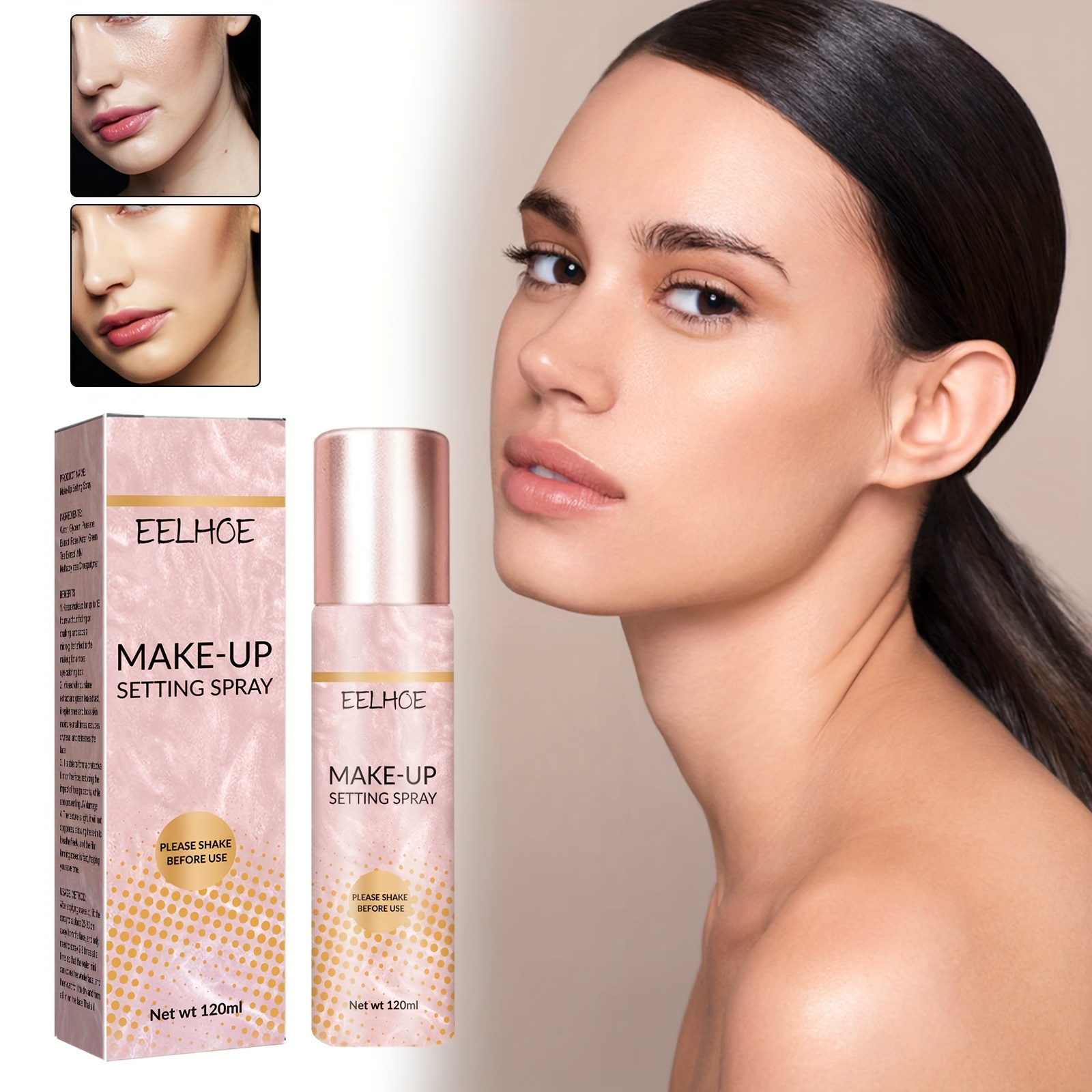 FOTD dewy look on oily skin: it's all about finishing spray and