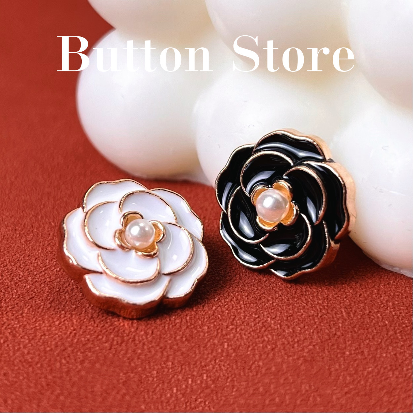 10pcs/lot Super Beautiful Diamond Pearl Buttons for Sewing