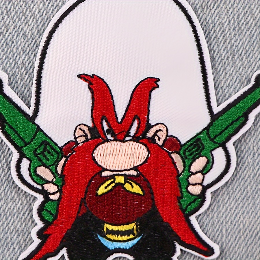 Small Embroidery Stickers Funny Handheld Axe Skull Bunny - Temu