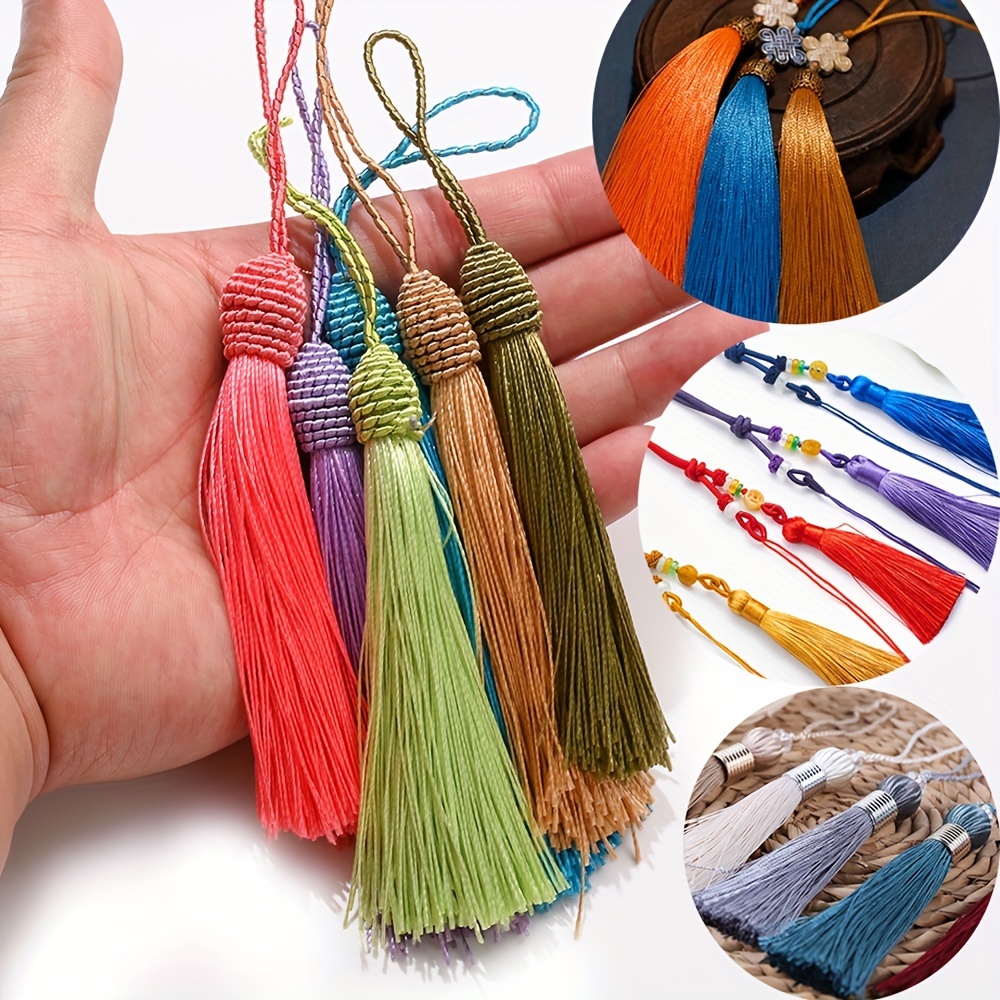 Wholesale Handmade Mixed Color Ice Silk Hanging Tassels Bookmarks Clothing  Accessories Tassel Fringe DIY Jewelry Accessories - China Bookmarks Tassels  and Pendant Craft Tassels price