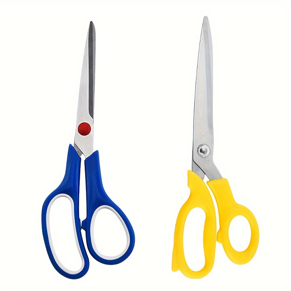 Buy Scissors, iBayam 3 Pack 8 All Purpose Nonstick Scissors, 2.5MM  Thickness Titanium Blades with Comfort Grip, Heavy Duty Scissors for Office  School Home Classroom General Use Art and Craft DIY Supplies