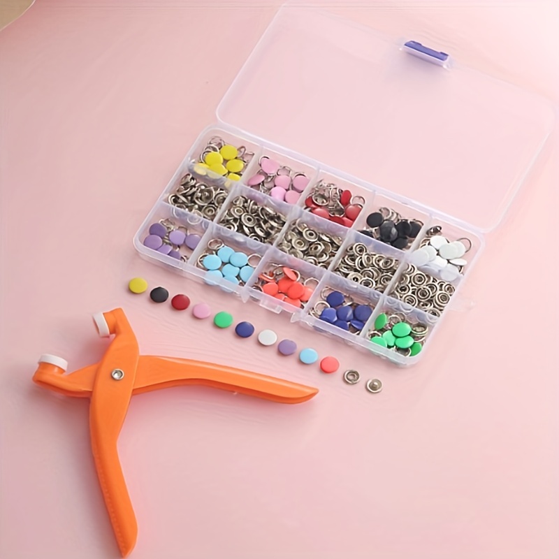  Fasnap Premium Snap Fastener Snap Repair Kit : Arts, Crafts &  Sewing