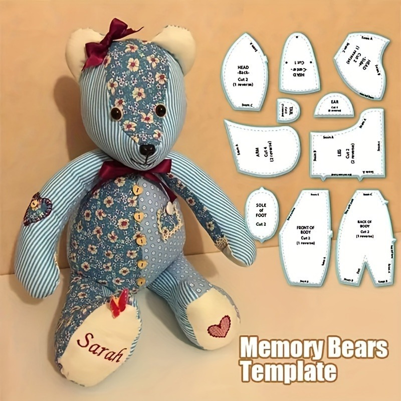 Memory Teddy Bear Pillow FREE Sewing Pattern