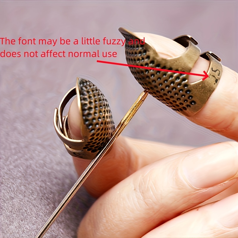 Protector de dedo de dedal, 10 piezas de dedales de costura agarre