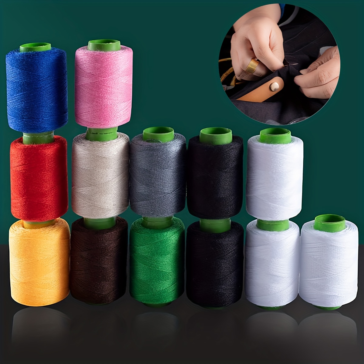 Sewing Thread Thick Large Roll For Sofa Jeans High Strength Polyester  2000Yards