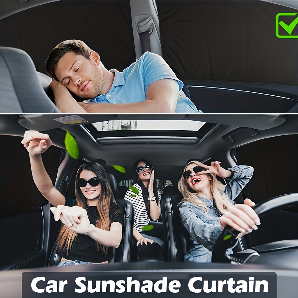 Sonnenschutz Auto Baby, 2023 Magnetisch Auto Sonnenschutz mit UV Schutz, 2  pcs Universal Reflektierende Hitzeschutz Vorhang, Autofenster Sonnenschutz