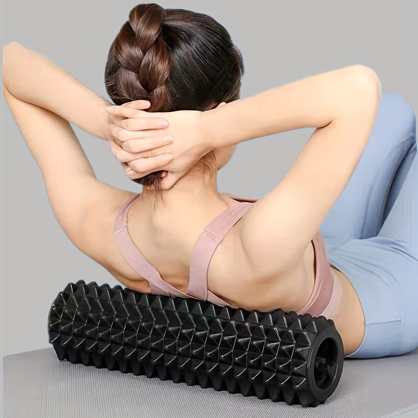 foam roller rodillo masaje muscular para estiramiento espalda músculos rulo  pilates de espuma alta densidad para