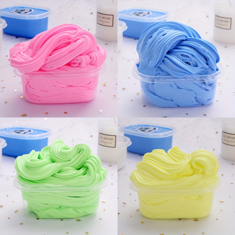 3PCS 100ml Slime Container Organizer Box For Light Clay Foam Slime Fluffy