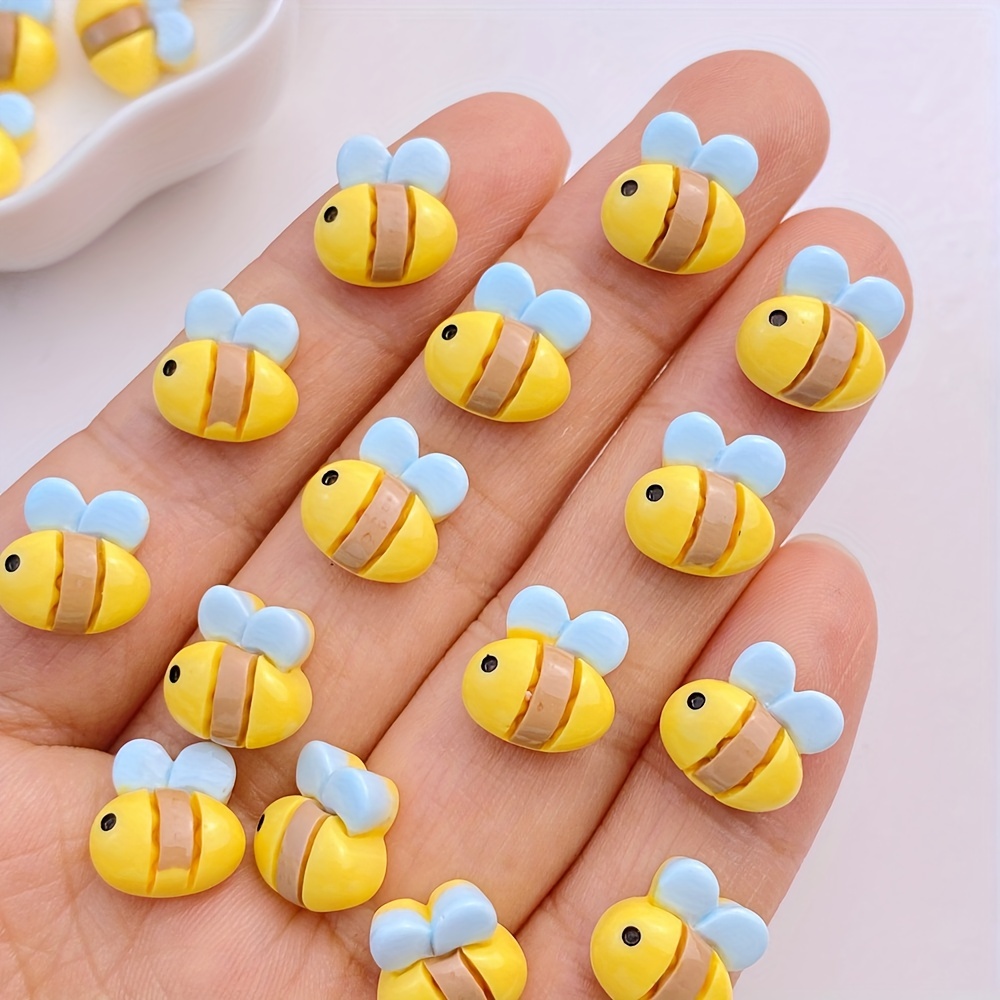 3D Cute Bee Nail Art Charms Resins Studs