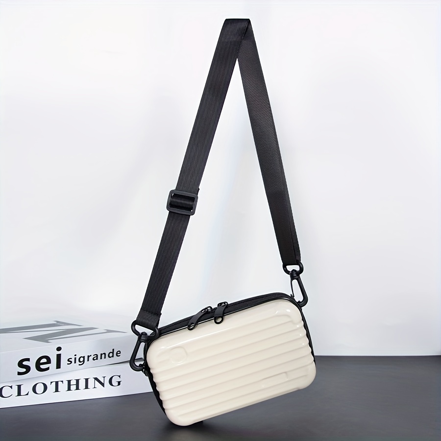 1pc Blue Denim Fabric Fashionable Simple Single Shoulder Crossbody Bag  Suitable For Daily Use