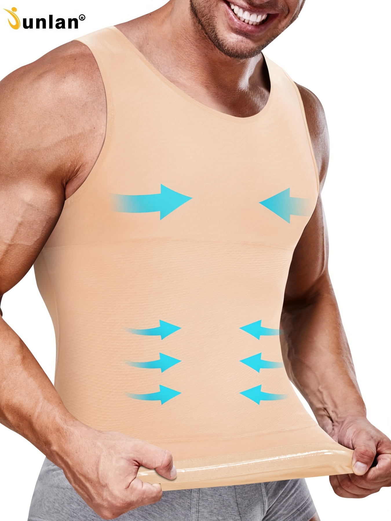 CGTFY Gynecomastia Compress Tank Top, Compression Tank Top Men Chest  Compression Shirt, Compression Vest for Men (