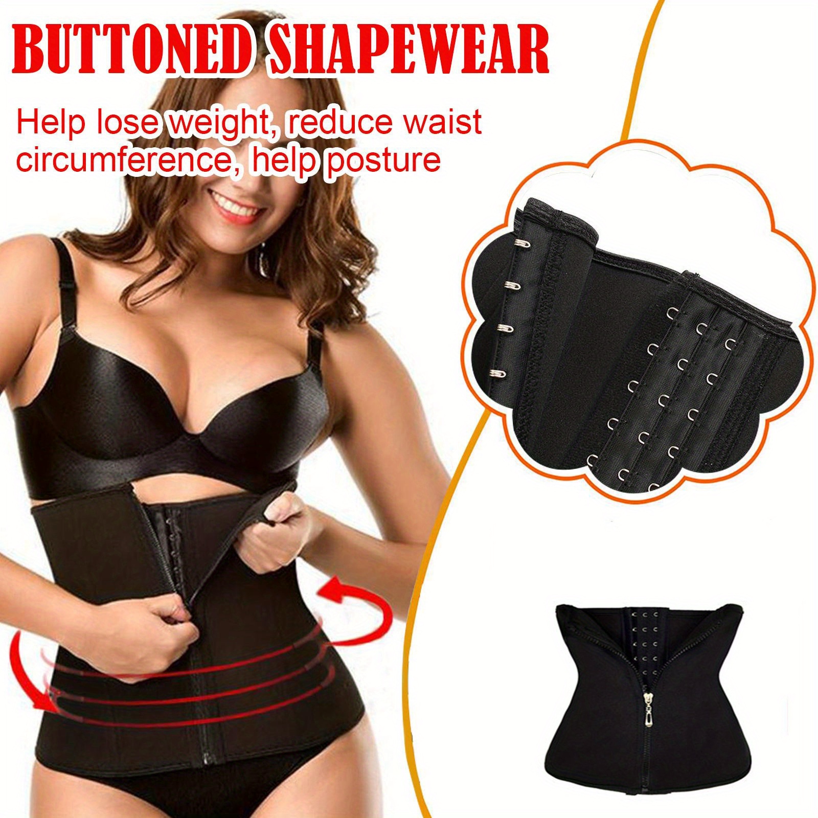 Shapewear & Fajas-Faja Colombianas para Mujer Quema Grasa Open bust  adjustable straps Camis Sexy- 