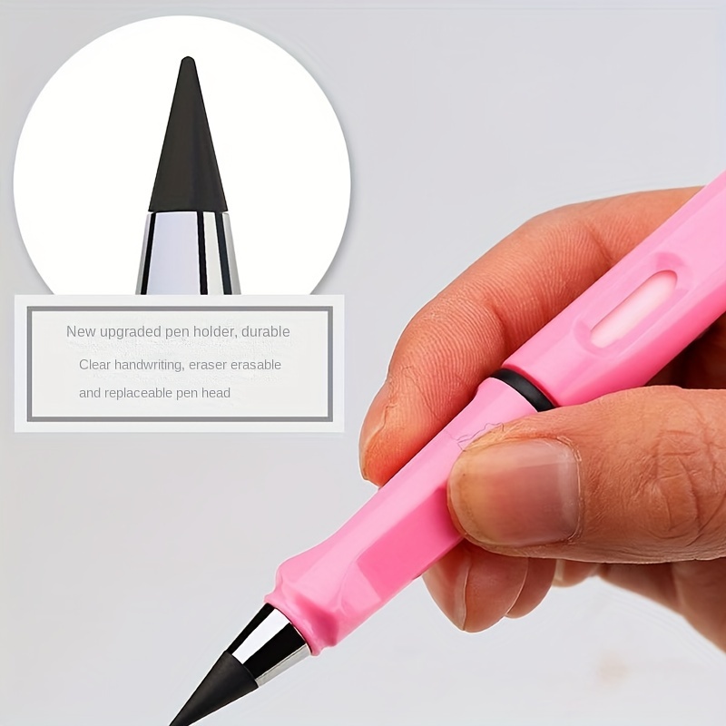 Glitter Bright Crystal Pencil Hb Color Triangle Rod Eraser - Temu
