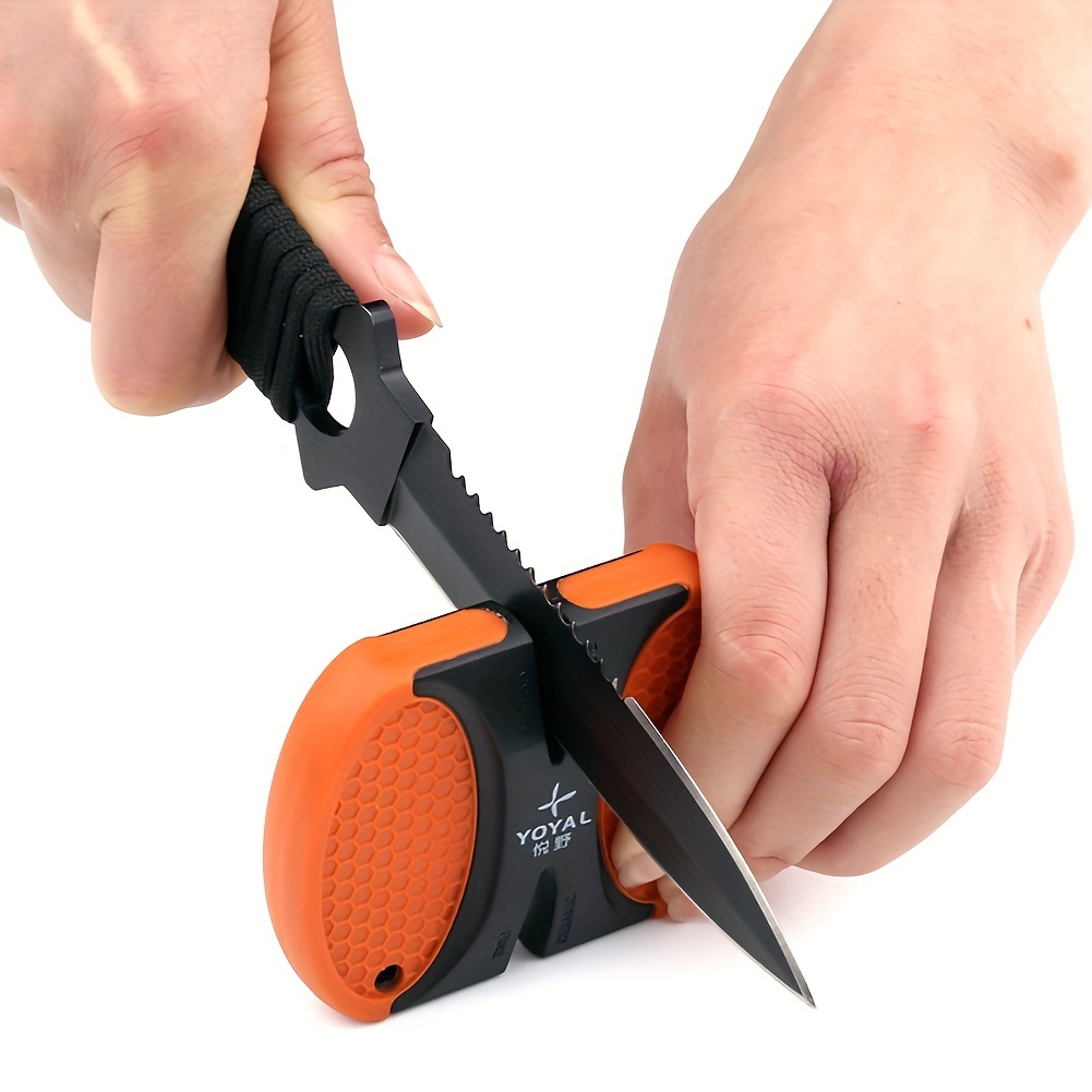 Multifunctional Mini Portable Knife Sharpening Stand Kitchen Household  Fruit Knife Whetstone, Hunting, Outdoor Camping - Temu