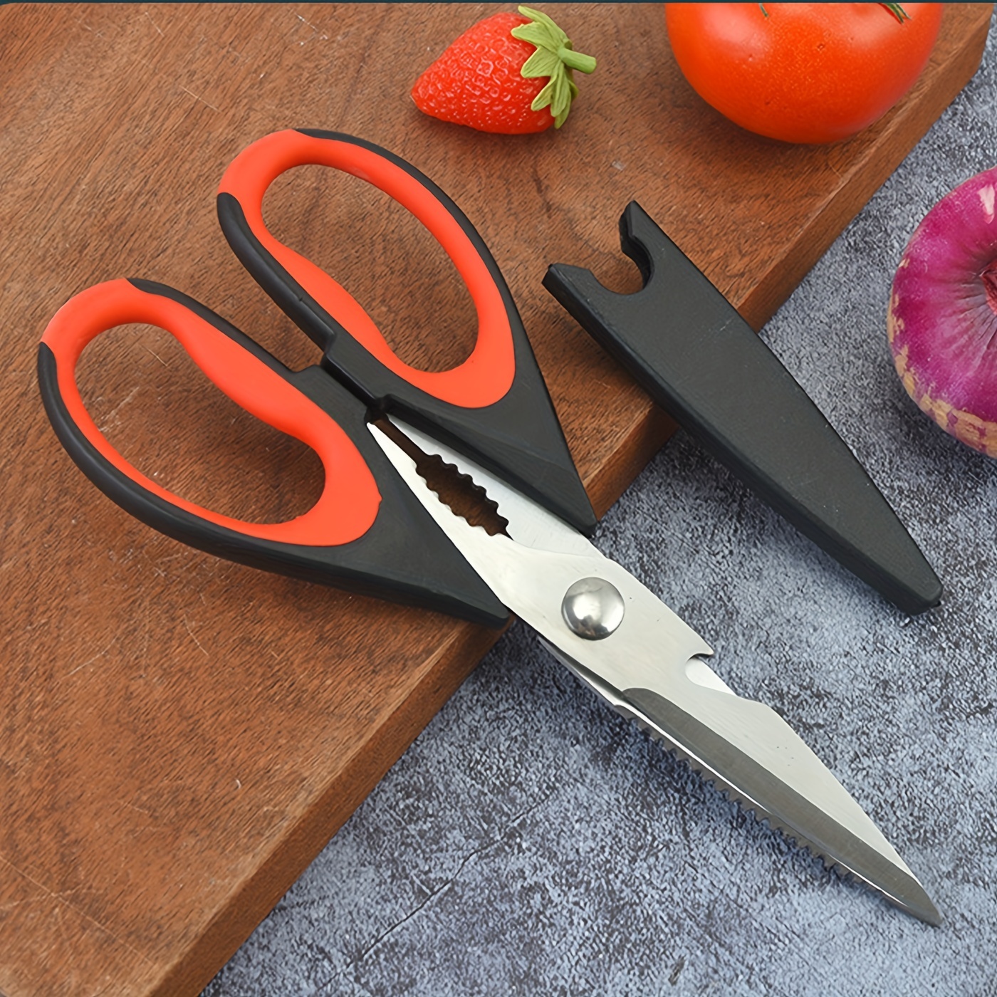 Heavy Duty Kitchen Scissors TANSUNG, Multifunction Kitchen Shears for Poultry, Fish, Herb, Flowers - Sharp Blade Shears - Detachable for Easy to Clea