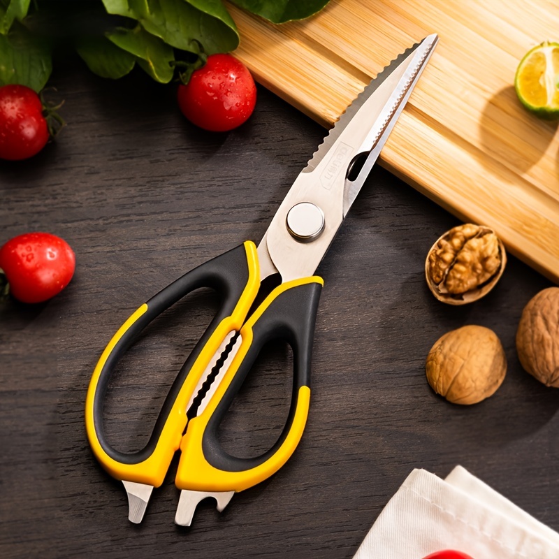 Kitchen Scissors, Heavy Duty Stainless Steel Kitchen Shears, Multi-Purpose  Ultra-Sharp Shears for Chicken, Poultry, Fish, Meat, Vegetables, Herbs,Nuts  Cracker, BBQ, with Free Mini Scissors 