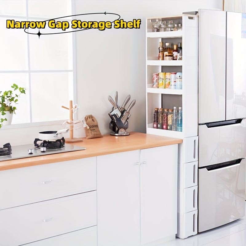 Living Narrow Storage Drawers Kitchen Crevice Storage Cabinet