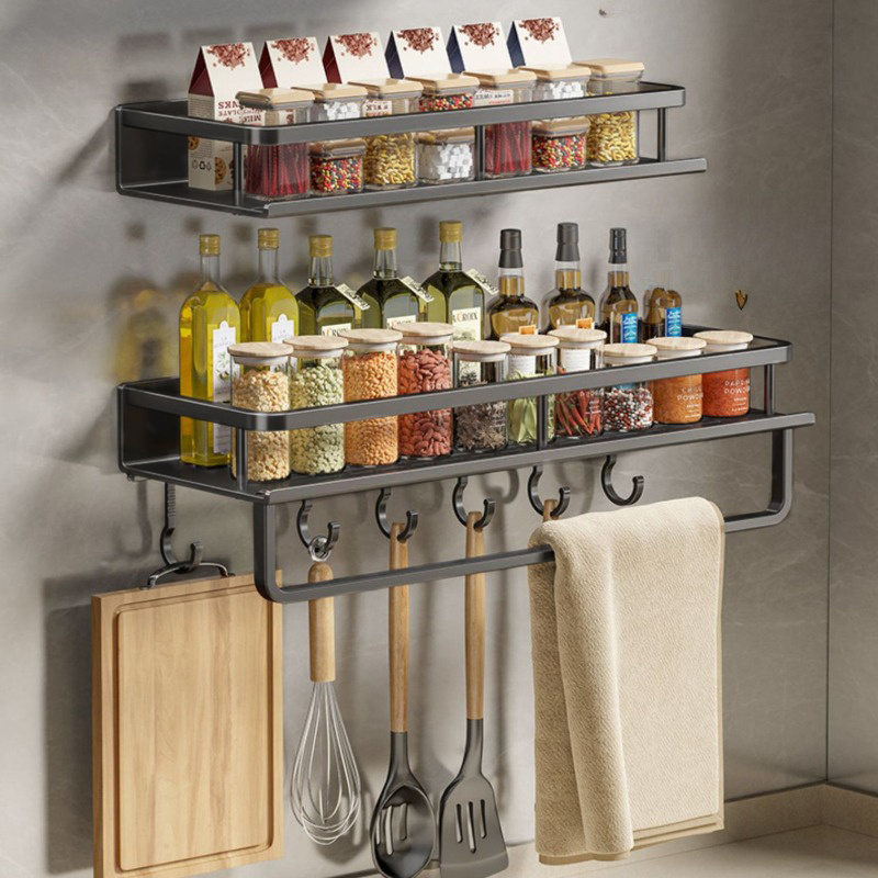 Estante para utensilios de cocina colgador de pared ahorro de espacio  organizador de almacenamiento de acero inoxidable herramientas de cocina  para – Yaxa Store
