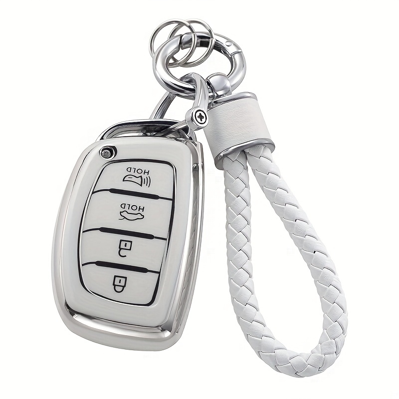 1pc Rhinestone Decor Car Key Case Compatible With Toyota, Key Fob Cover