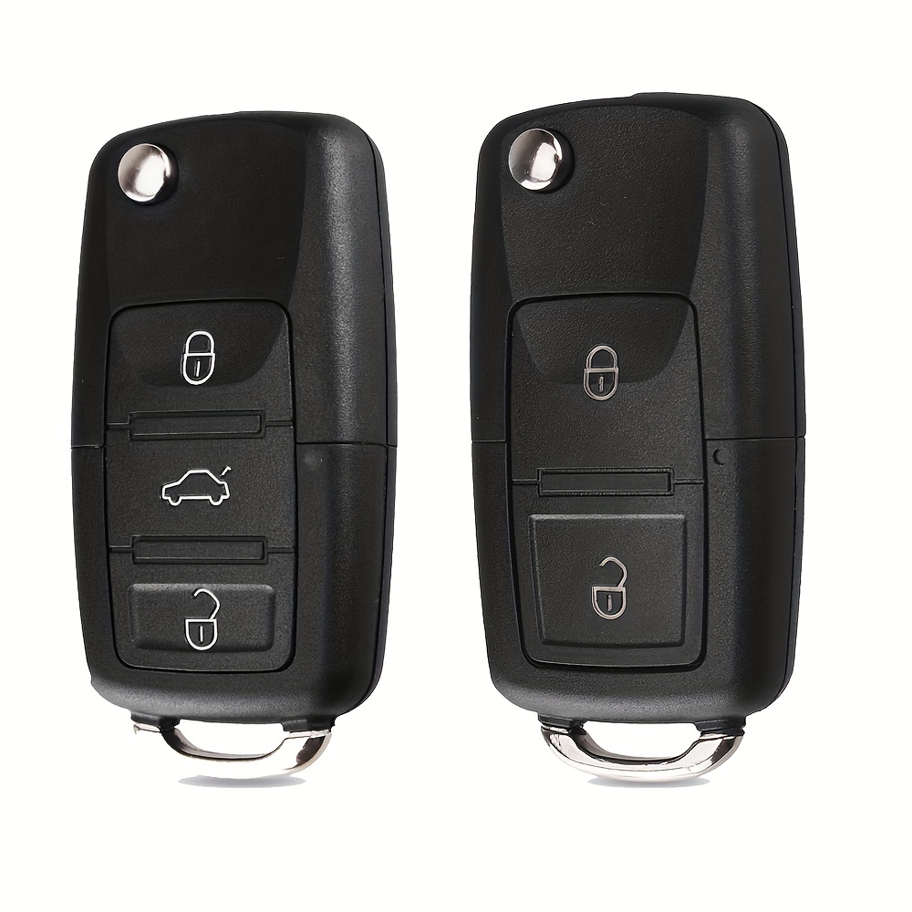 Key Cover Gehäuse in Chrom Klapp Schlüssel Fernbedienung für VW Golf 7 VII  
