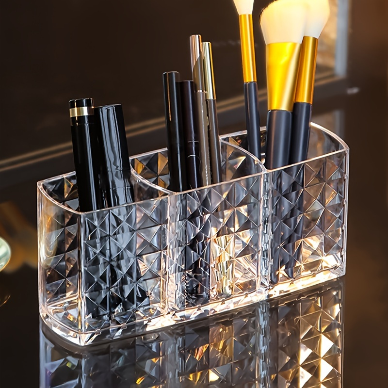 Makeup Brush Holder 1 Slot Golden Metal Cosmetics Brushes - Temu