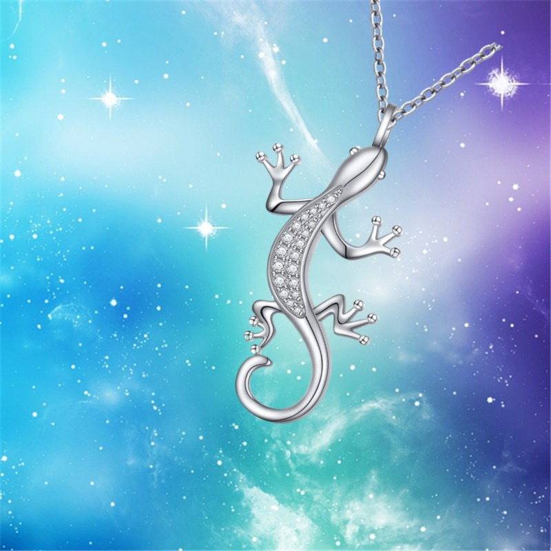 Lizard necklace sales