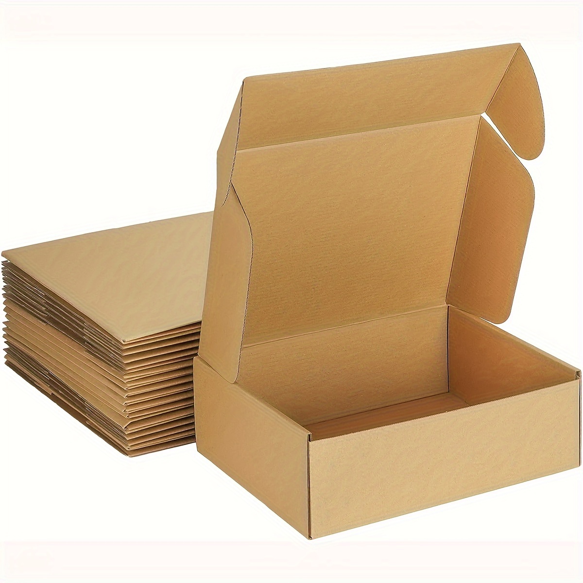 Scatola Kraft da 20 pezzi con confezione in scatola di cartone con coperchio  trasparente per scatole