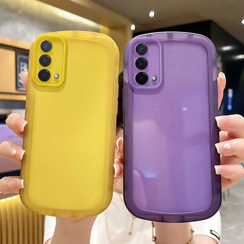 Funda Teléfono Color Liso Iphone Xr Bonito Diseño Corazón - Temu