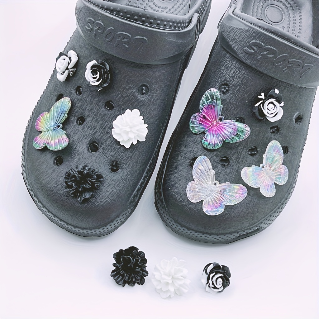 Shoe Charms fits Crocs 3D Bling Glow in the Dark / XL Flower cherry bl –  Sha Charmz
