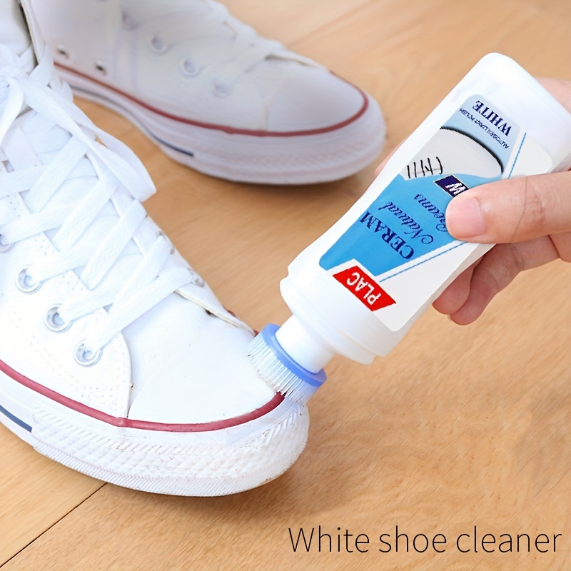  2023 New Multi-Functional Cleaning and Stain Removal Cream,  White Shoe Cleaning Cream with Sponge, Shoes Decontaminate Solid  Paste，Multipurpose Cleaning Cream for Shoes, Clothes, Sofa (2 PCS) : Health  & Household