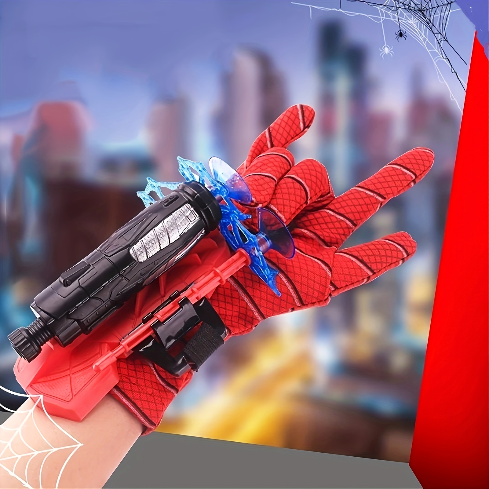 Lot de 2 gants de lancement Spiderman, gants de jeu, lanceur de gants de  cosplay, lanceur de héros, jeu de jouets pour poignet, pour jeu de tir Web  pour enfants, jouet éducatif