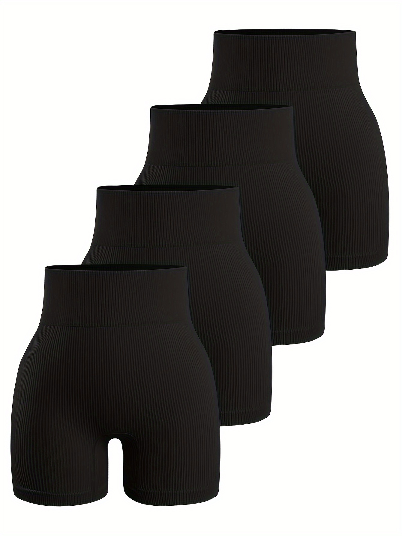 Seamless Solid Shaping Shorts, Tummy Control Compression Slimmer Capri  Pants, Women's Underwear & Shapewear