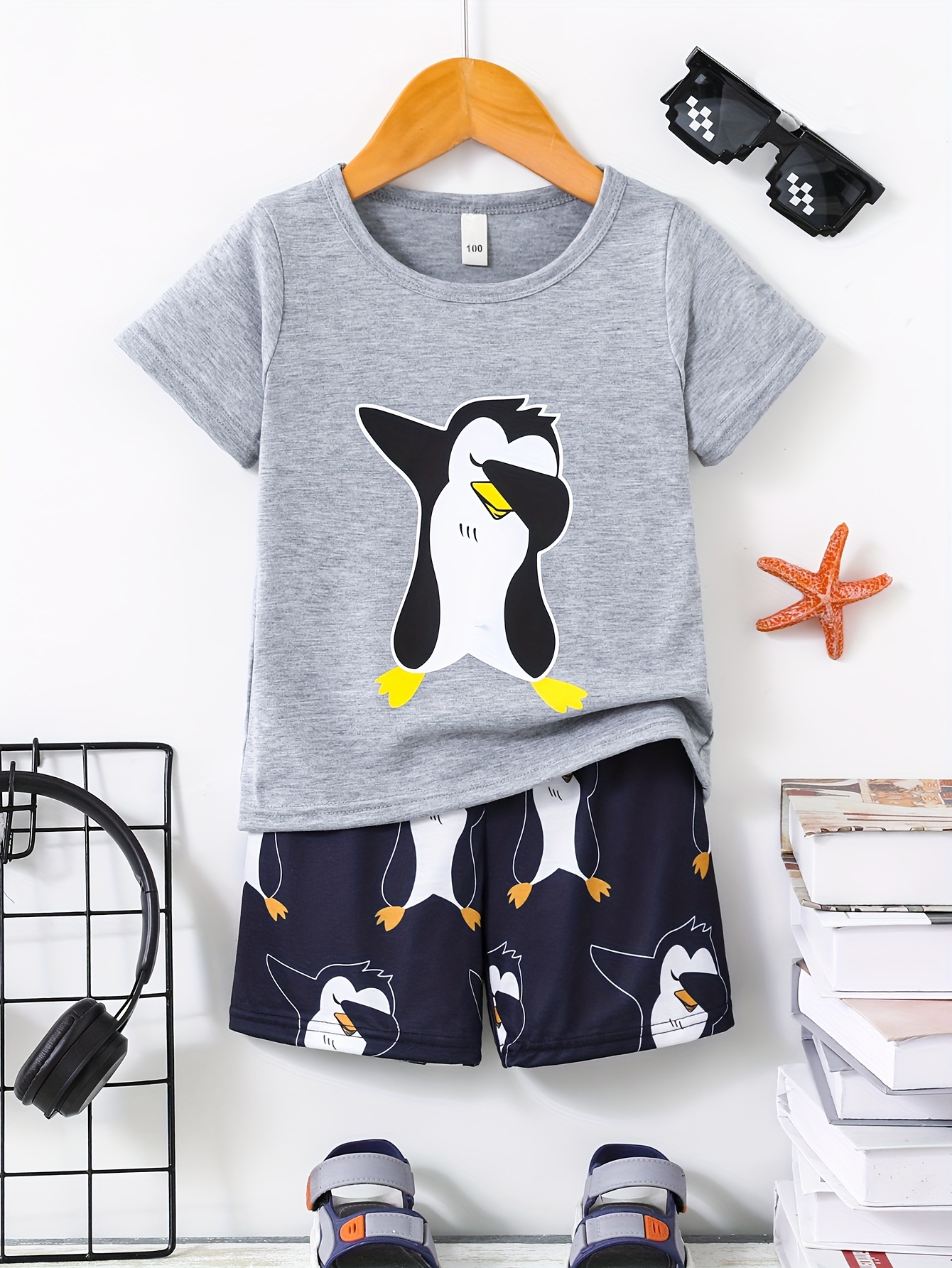 Disfraz de pingüino lindo para bebé Mono blanco y negro con capucha de  felpa, Mode de Mujer